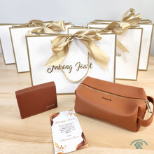 Personalized Toiletry Pouch & Magnetic Card Case Gift Set