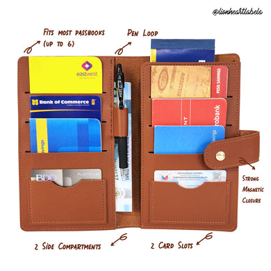 6-slot Passport/ Passbook Holder