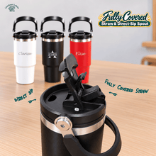 30 oz Tumbler with Straw & Handle