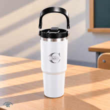 30 oz Tumbler with Straw & Handle