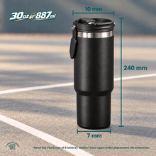 30 oz Tumbler with Straw & Handle