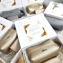 Personalized Toiletry Pouch & Magnetic Card Case Gift Set