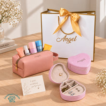 Personalized Toiletry Pouch Jewelry Box Gift Set