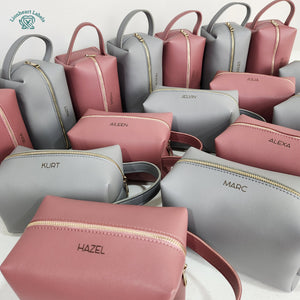 Personalized Toiletry Pouch & Magnetic Card Case Gift Set