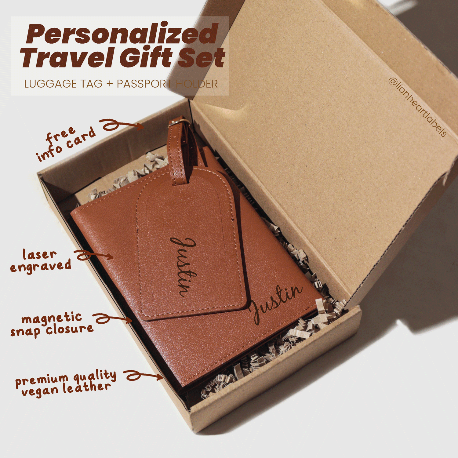 Luggage tag gift set shop