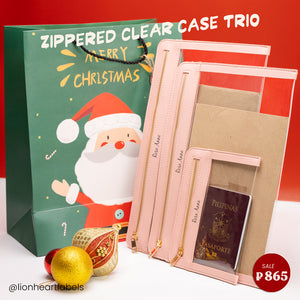 Zippered Clear Case Trio