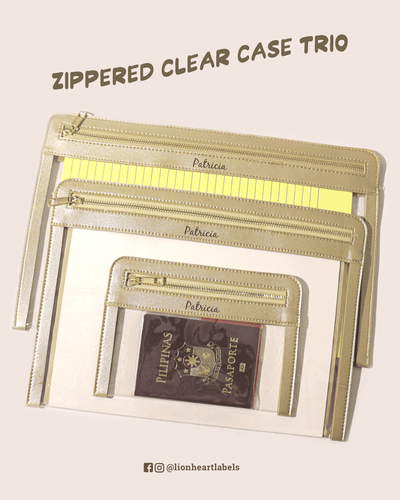 Zippered Clear Case Trio