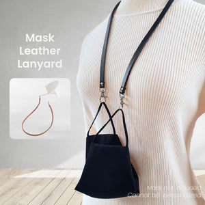 Mask Leather Lanyard